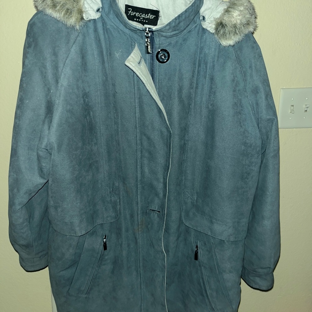 Vintage Forecaster 1990 Fur Hooded Parka Coat